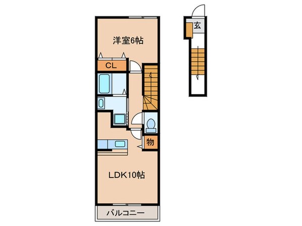 プラティ－クの物件間取画像